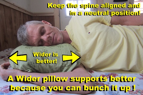 Get the best side sleeper pillow for neck pain!